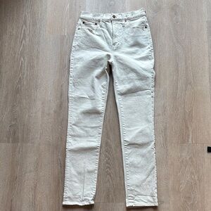 Madewell The Perfect Vintage Women's Straight Leg Cream Jeans